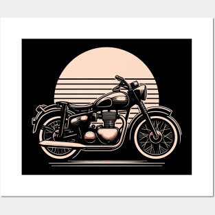 Vintage Classic Motorcycle Posters and Art